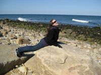 Me reenacting a scene from The Little Mermaid in Montauk