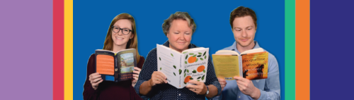 Book club catalog group spread