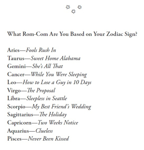Rom com signs
